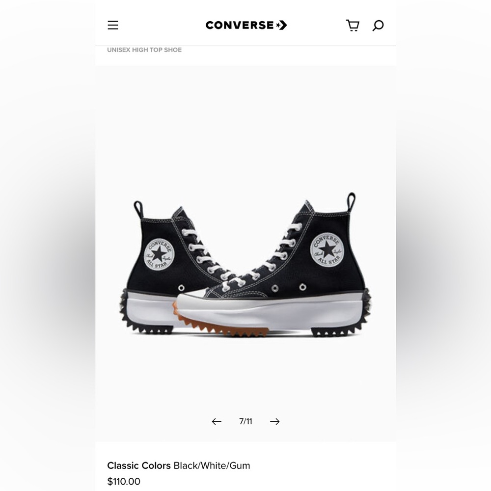 Converse Run Star Hike Platform